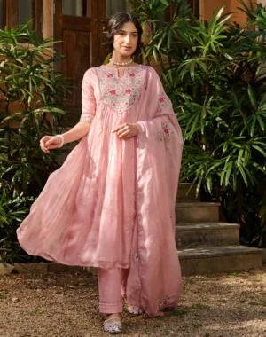 Pastel Bloom Designer Suit Set
