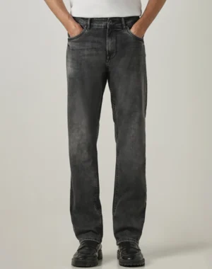 Urban Slim Fit Jeans – Acid-Washed Charcoal